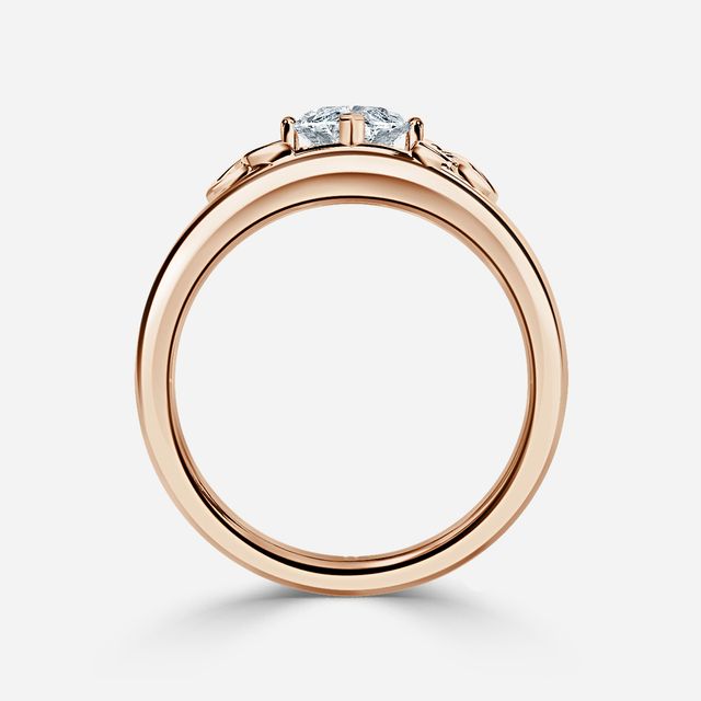 Kaliani Rose Gold Celtic Engagement Ring
