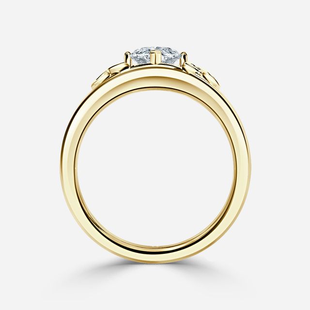 Kaliani Yellow Gold Celtic Engagement Ring