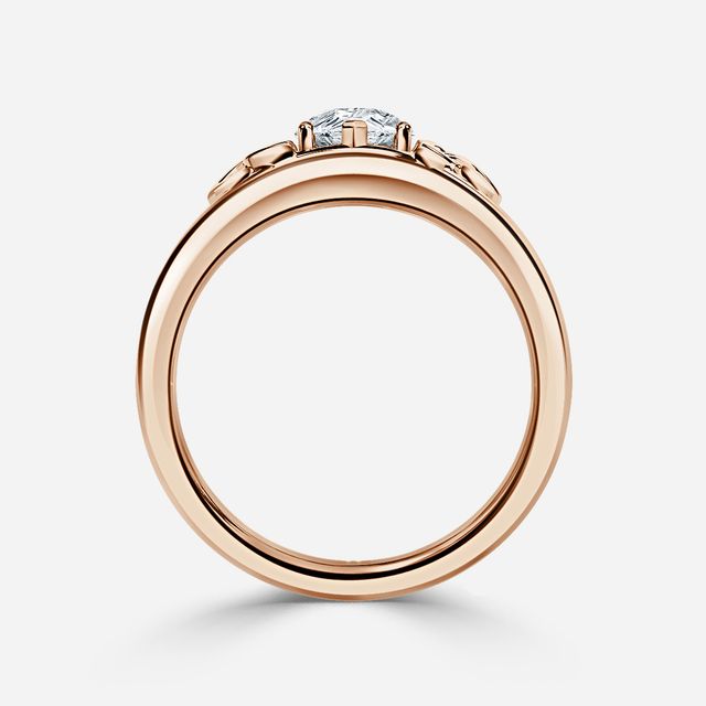 Kaliani Rose Gold Celtic Engagement Ring