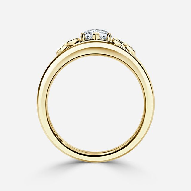Kaliani Yellow Gold Celtic Engagement Ring