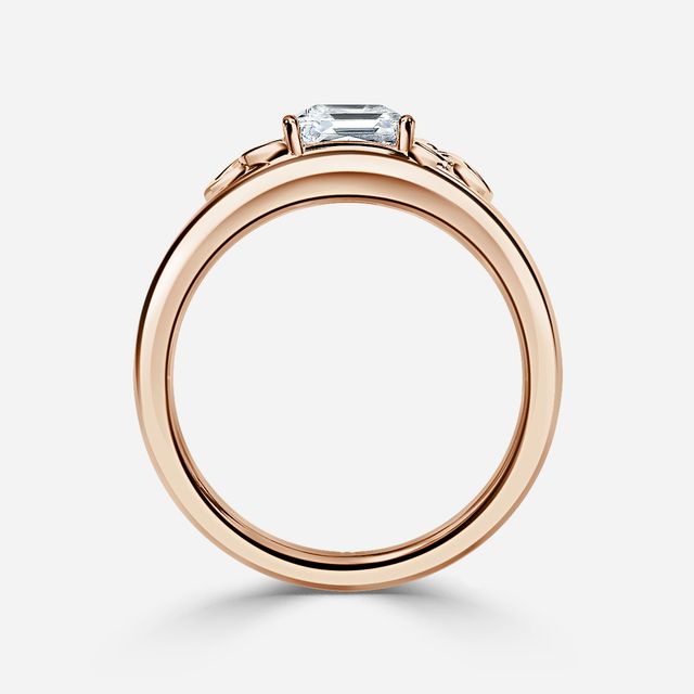 Kaliani Rose Gold Celtic Engagement Ring