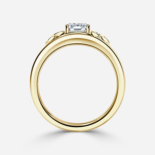 Kaliani Yellow Gold Celtic Engagement Ring