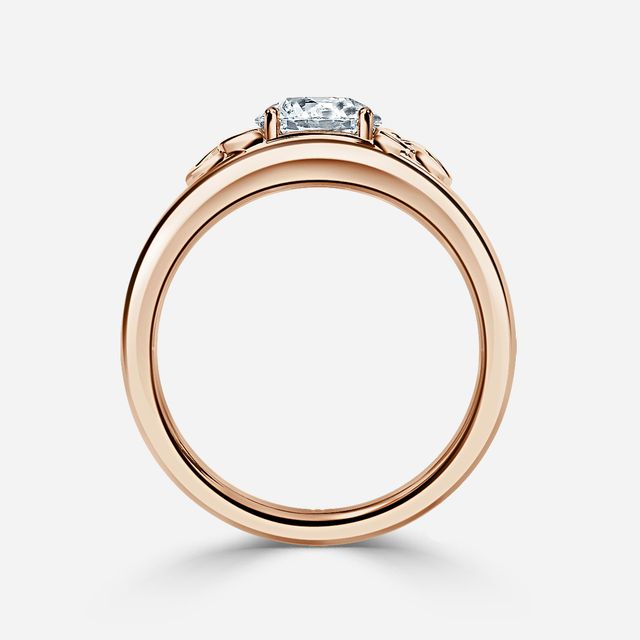 Kaliani Rose Gold Celtic Engagement Ring