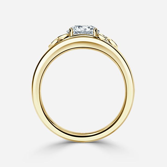 Kaliani Yellow Gold Celtic Engagement Ring