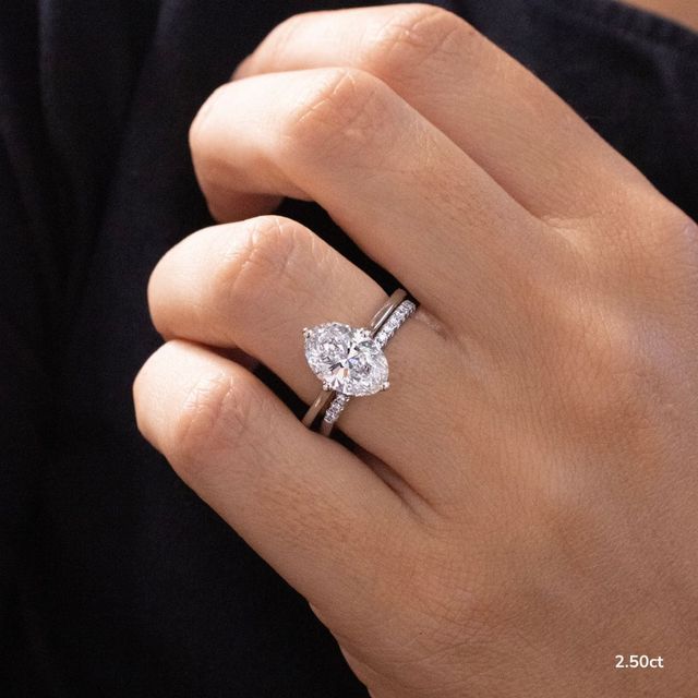 Liana Platinum Lotus Solitaire Engagement Ring
