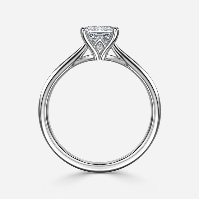 Jessie Tulip White Gold Solitaire Engagement Ring