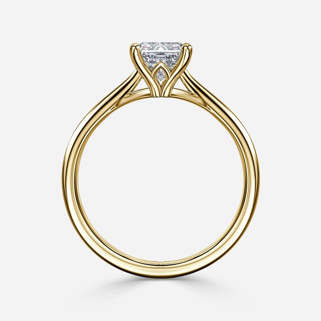 Jessie Tulip Yellow Gold Solitaire Engagement Ring