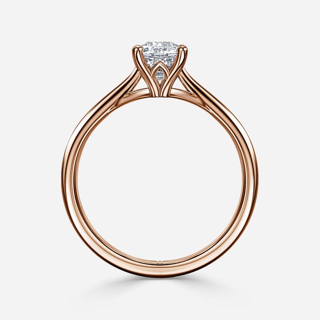 Jessie Tulip Rose Gold Solitaire Engagement Ring