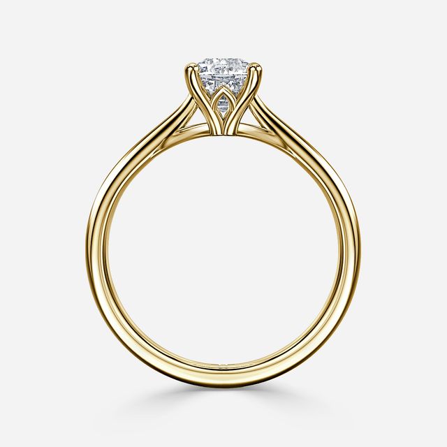 Jessie Tulip Yellow Gold Solitaire Engagement Ring
