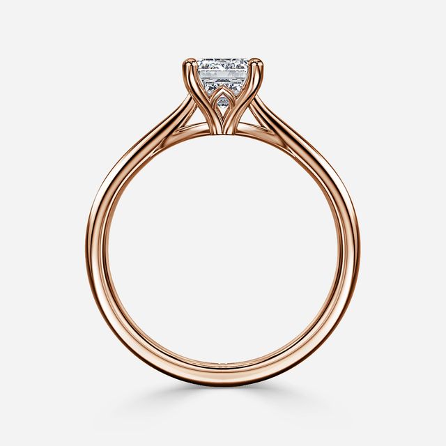 Jessie Tulip Rose Gold Solitaire Engagement Ring