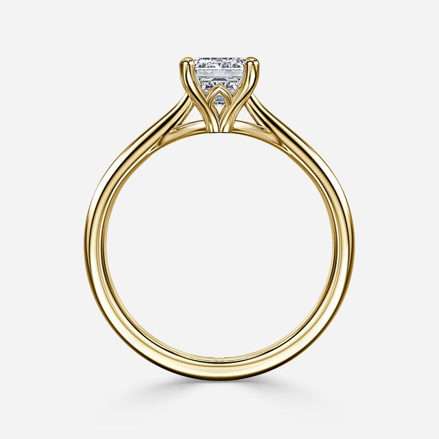 Jessie Tulip Yellow Gold Solitaire Engagement Ring