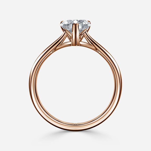 Jessie Tulip Rose Gold Solitaire Engagement Ring