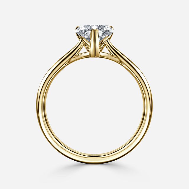 Jessie Tulip Yellow Gold Solitaire Engagement Ring
