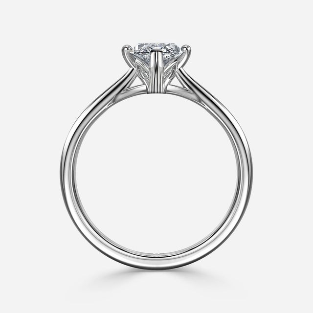 Jessie Tulip White Gold Solitaire Engagement Ring
