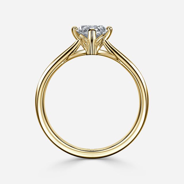 Jessie Tulip Yellow Gold Solitaire Engagement Ring