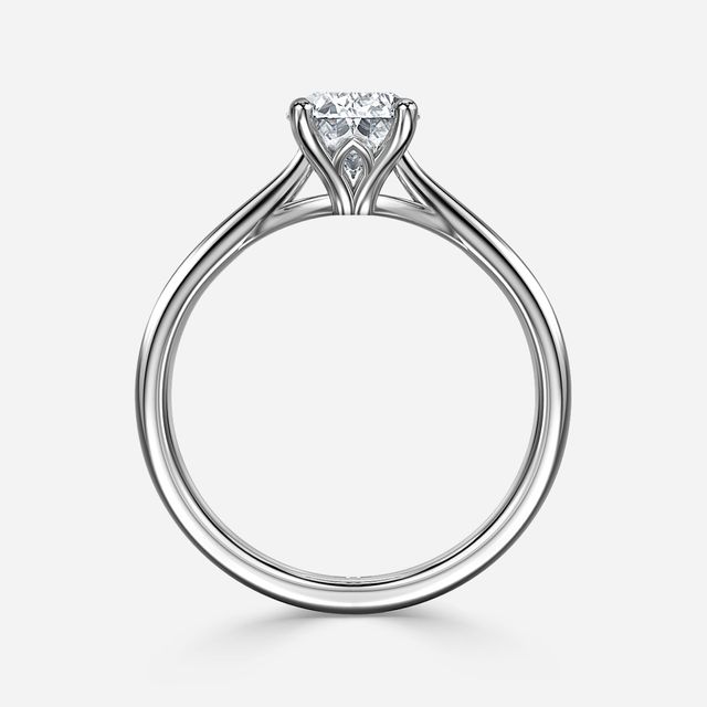 Jessie Tulip White Gold Solitaire Engagement Ring