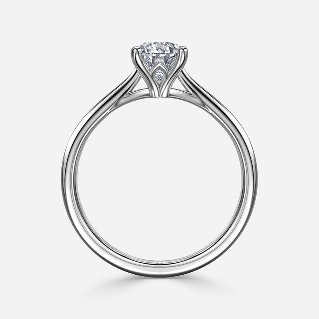 Jessie Tulip Platinum Solitaire Engagement Ring