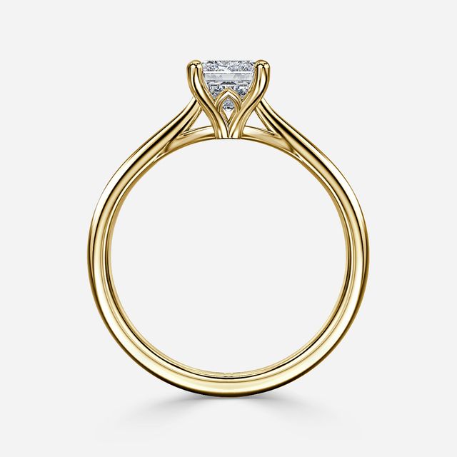 Jessie Tulip Yellow Gold Solitaire Engagement Ring