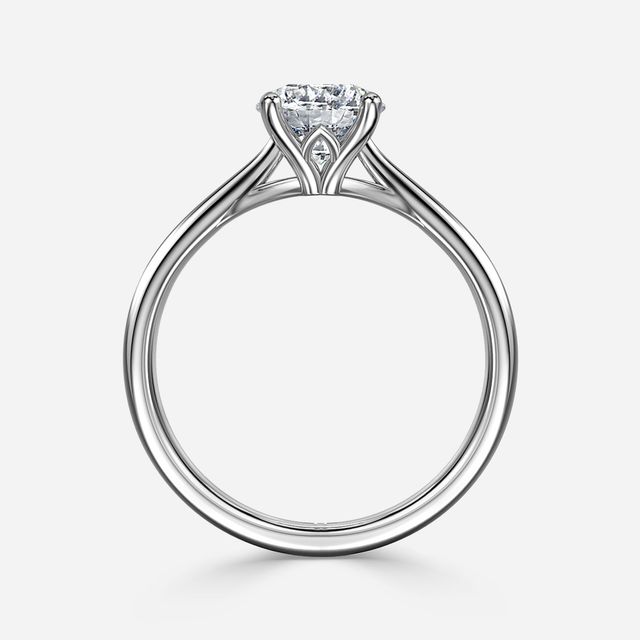 Jessie Tulip White Gold Solitaire Engagement Ring