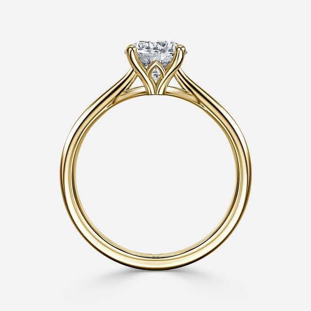 Jessie Tulip Yellow Gold Solitaire Engagement Ring