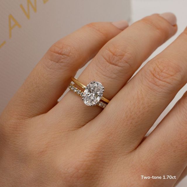 Fiara Yellow Gold Under Twisted Double Prong Solitaire Engagement Ring