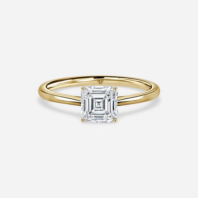 Jessie Tulip Yellow Gold Solitaire Engagement Ring