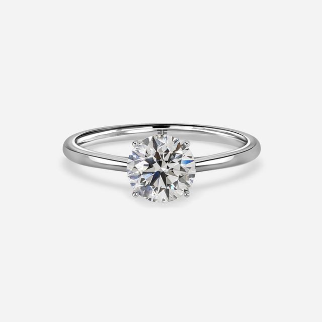 Jessie Tulip White Gold Solitaire Engagement Ring
