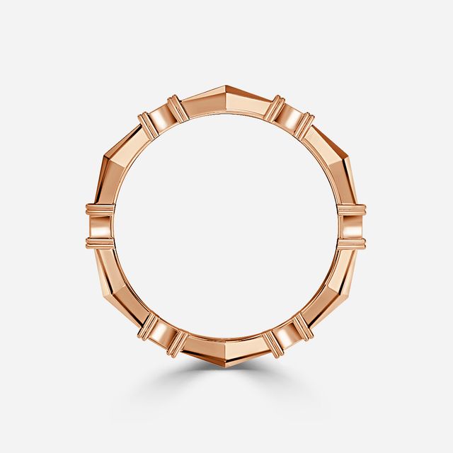 Evora Diamond Rose Gold Wedding Ring