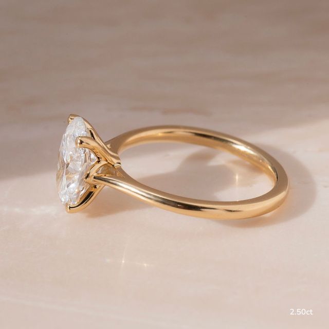 Jessie Tulip Yellow Gold Solitaire Engagement Ring
