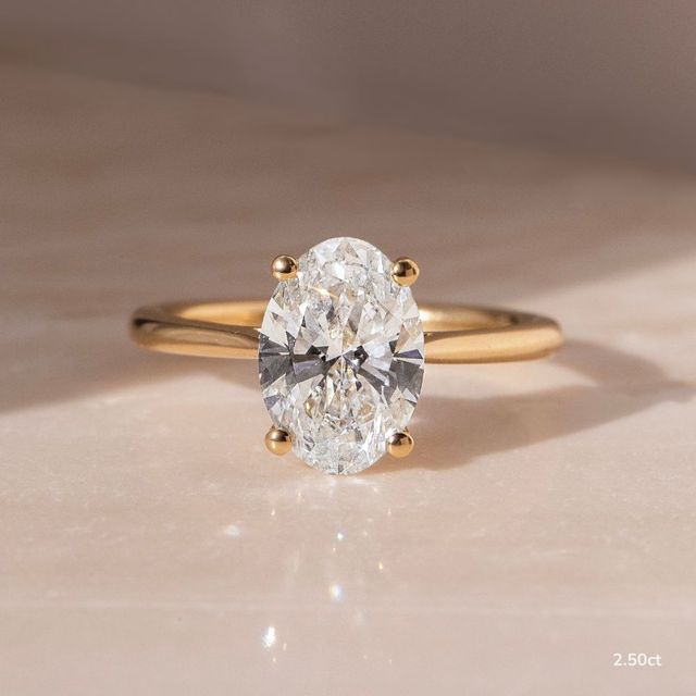 Jessie Tulip Yellow Gold Solitaire Engagement Ring