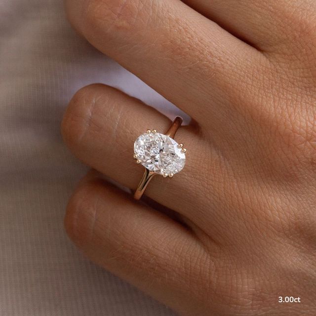 Fiara Yellow Gold Under Twisted Double Prong Solitaire Engagement Ring