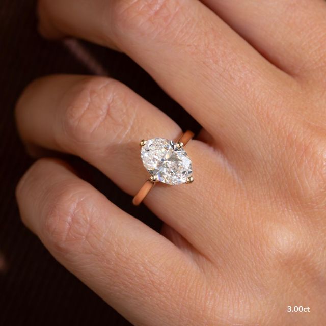 Liana Yellow Gold Lotus Solitaire Engagement Ring