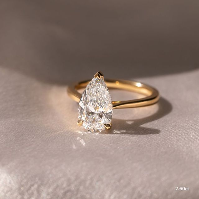 Jessie Tulip Yellow Gold Solitaire Engagement Ring