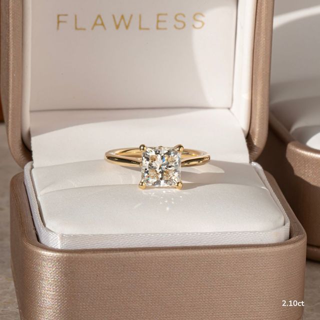 Jessie Tulip Yellow Gold Solitaire Engagement Ring