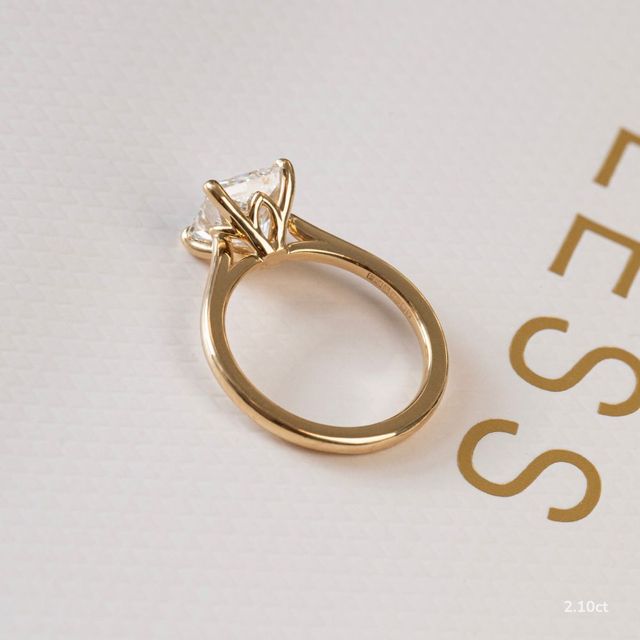 Jessie Tulip Yellow Gold Solitaire Engagement Ring