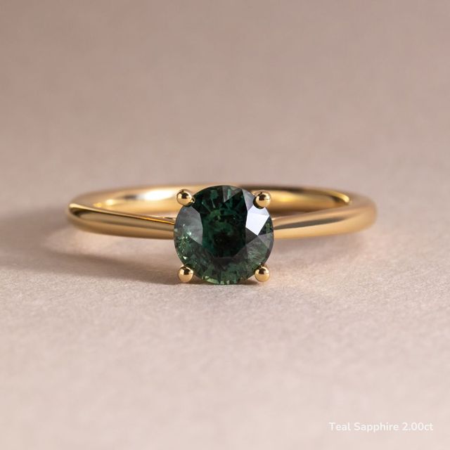 Jessie Tulip Yellow Gold Solitaire Engagement Ring
