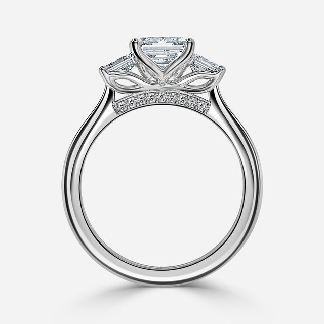 Tina Platinum Trilogy Engagement Ring