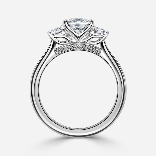 Tina Platinum Trilogy Engagement Ring