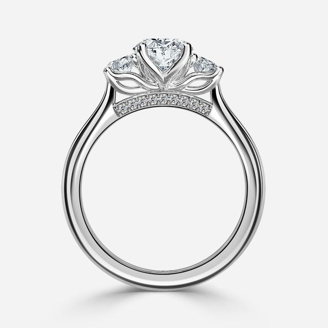 Tina Platinum Trilogy Engagement Ring