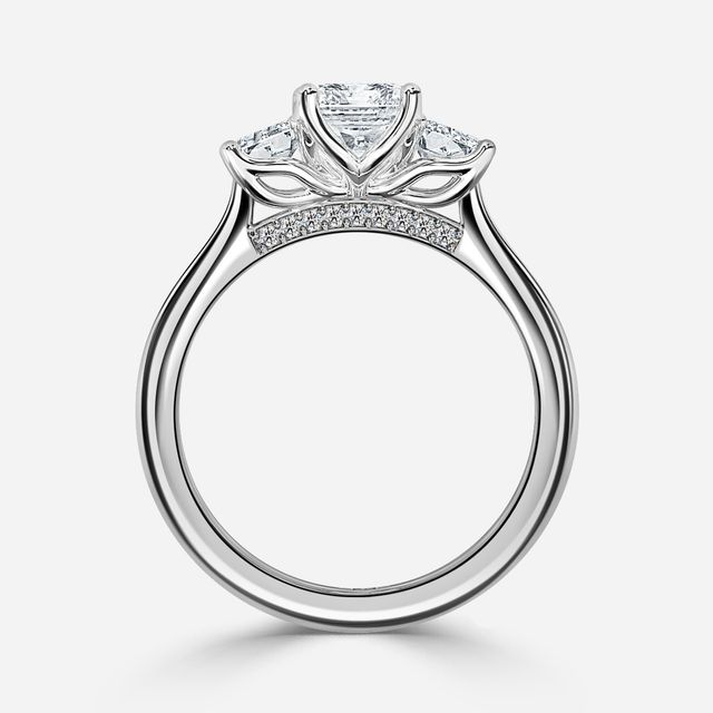 Tina Platinum Trilogy Engagement Ring