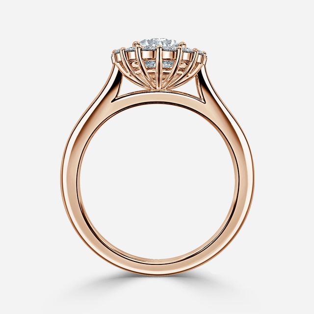 Marisol Rose Gold Halo Engagement Ring