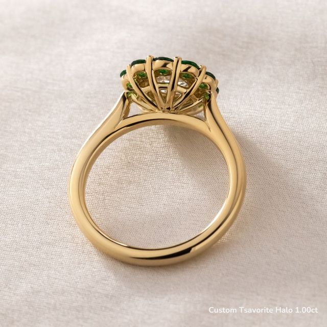 Marisol Yellow Gold Cluster Engagement Ring