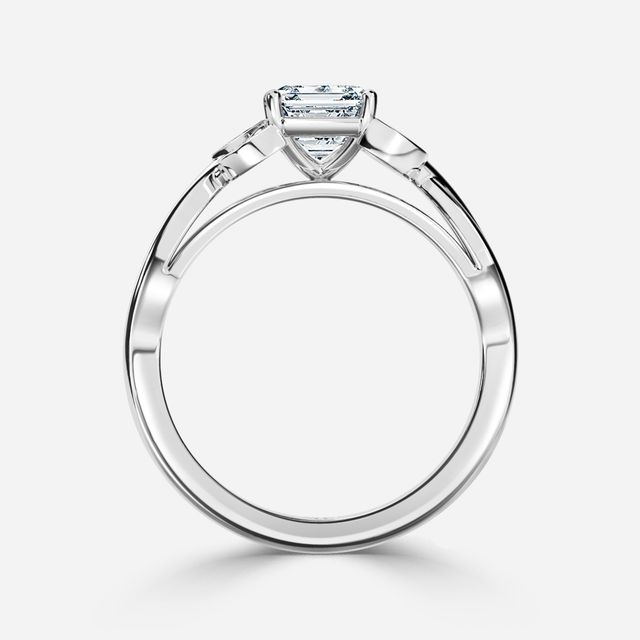 Mo Bandia White Gold Unique Engagement Ring