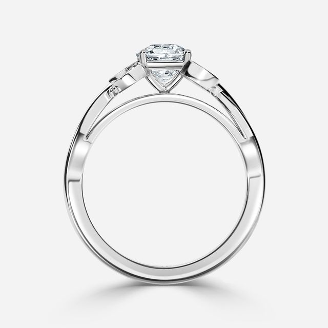 Mo Bandia White Gold Unique Engagement Ring