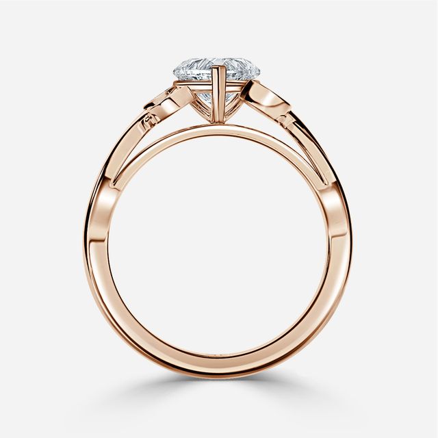 Mo Bandia Rose Gold Unique Engagement Ring
