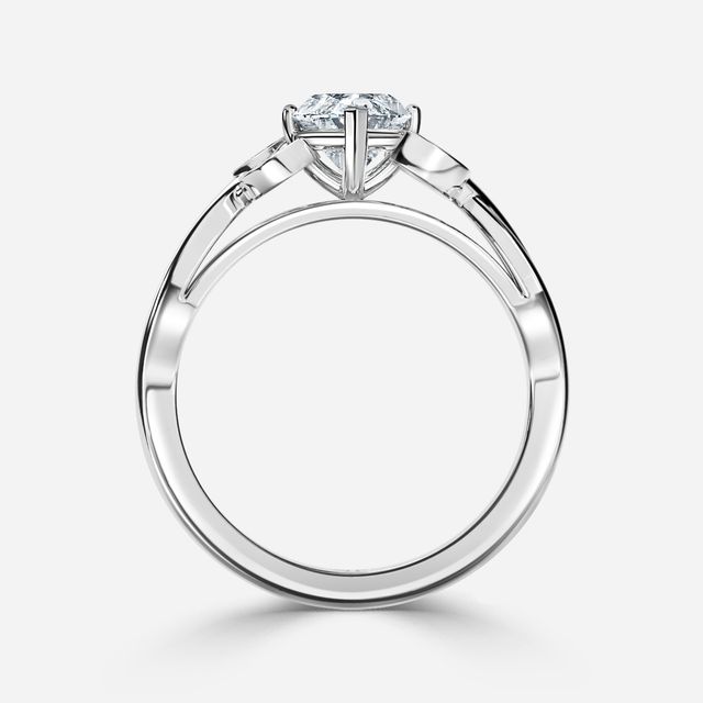 Mo Bandia White Gold Unique Engagement Ring