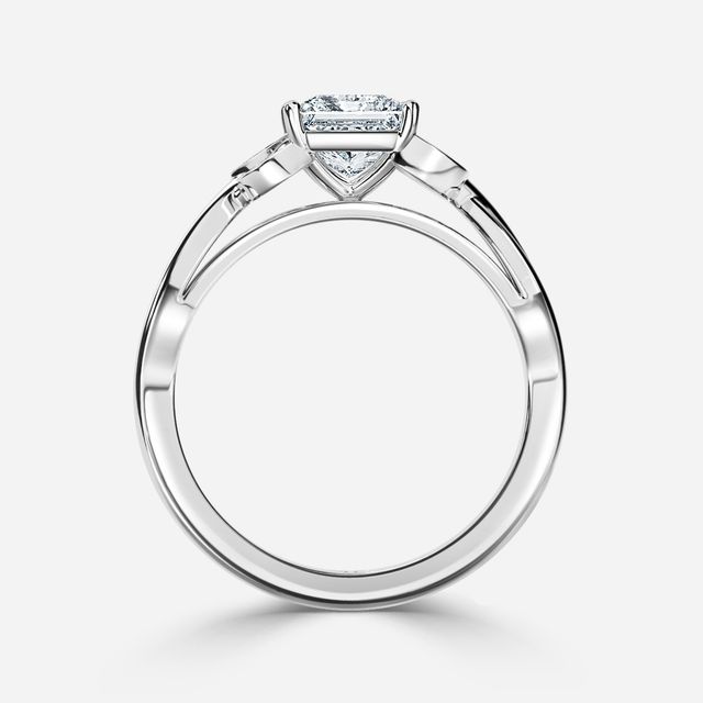 Mo Bandia White Gold Unique Engagement Ring