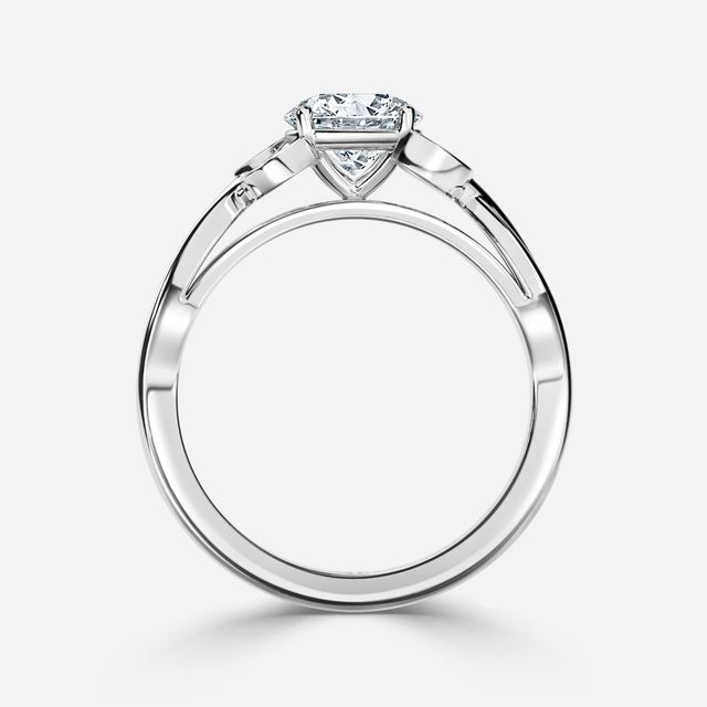 Mo Bandia White Gold Unique Engagement Ring