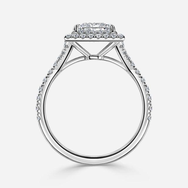 Olympia White Gold Halo Engagement Ring