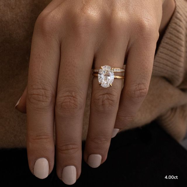 Una Yellow Gold Modern Engagement Ring